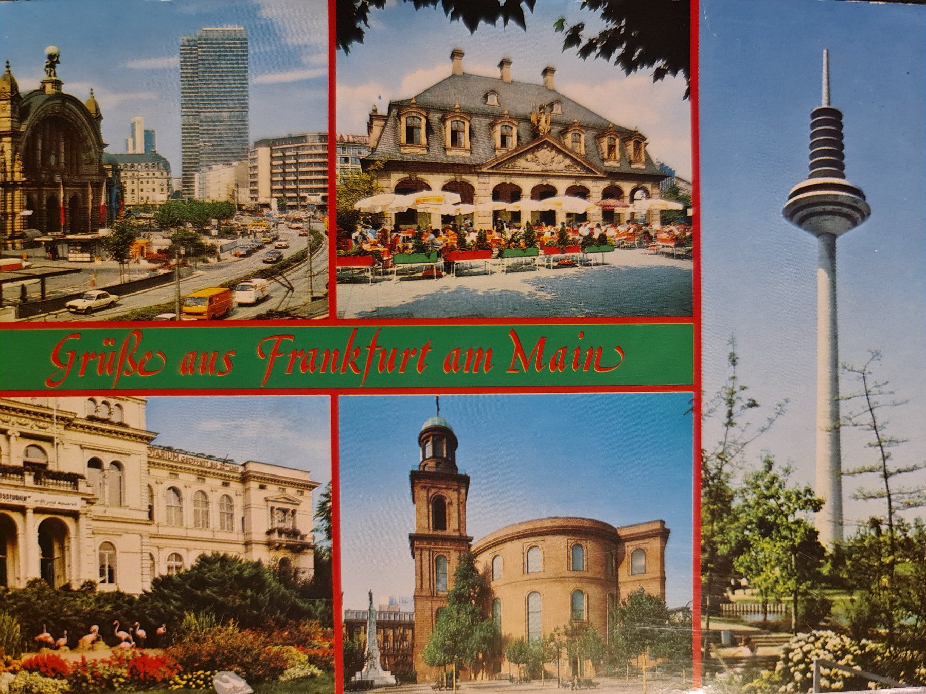 Cartoline postali: Ansichtskarte Frankfurt am Main 1983 – Usato da Dintikon venduto da Vexi