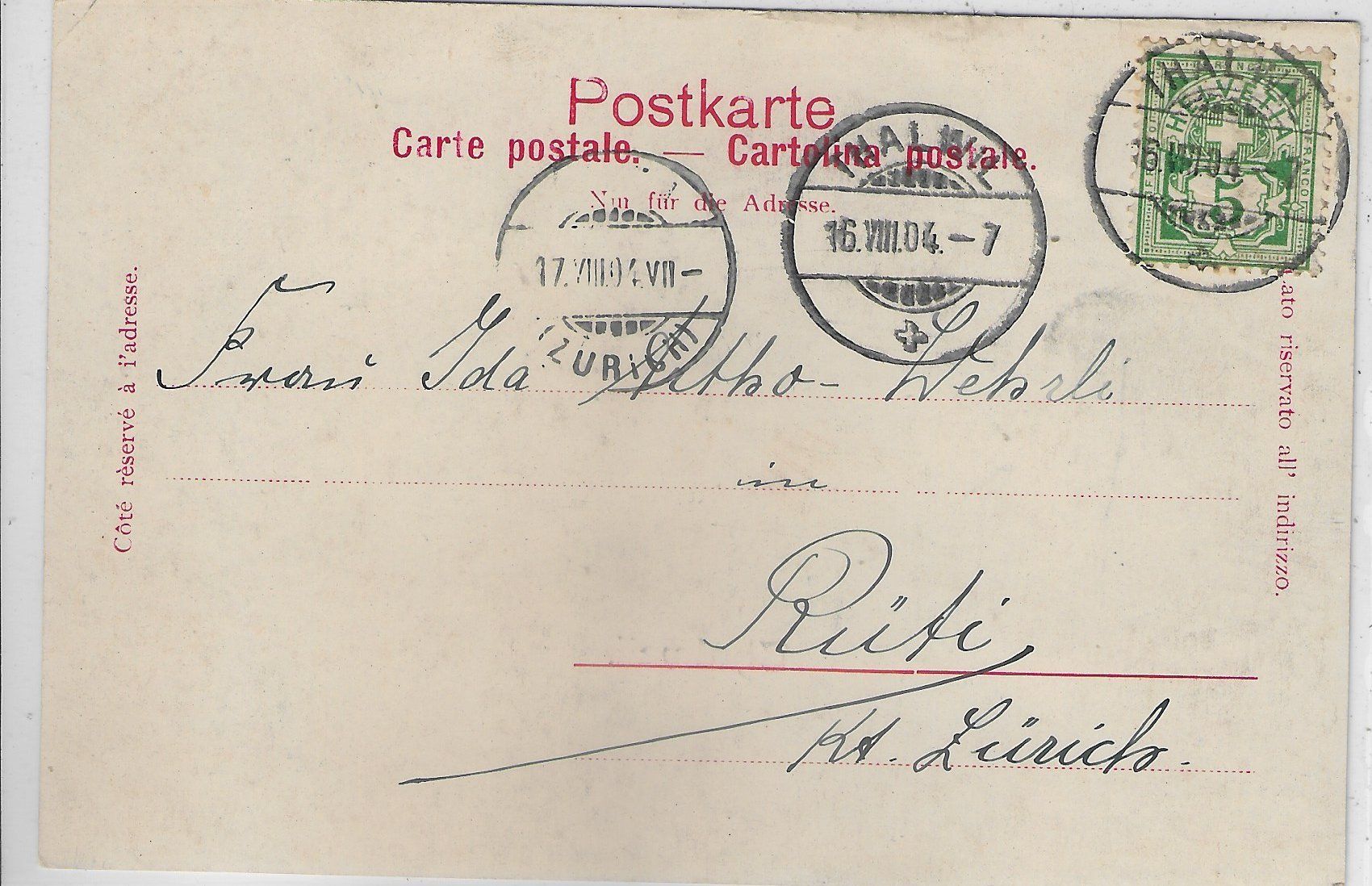Cartoline postali: Gruss aus Thalweil Thalwil – Usato da Ettingen venduto da Kartenplanet 1