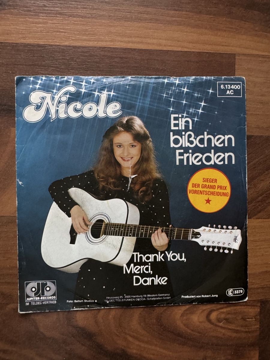 Dischi in vinile: Nicole - Ein bisschen Frieden - 7" Single - 80er Schlager – Usato da Rorbas venduto da BlackstarRecords