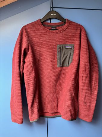 Patagonia Fleece Pullover Red Size M Textured Fabric