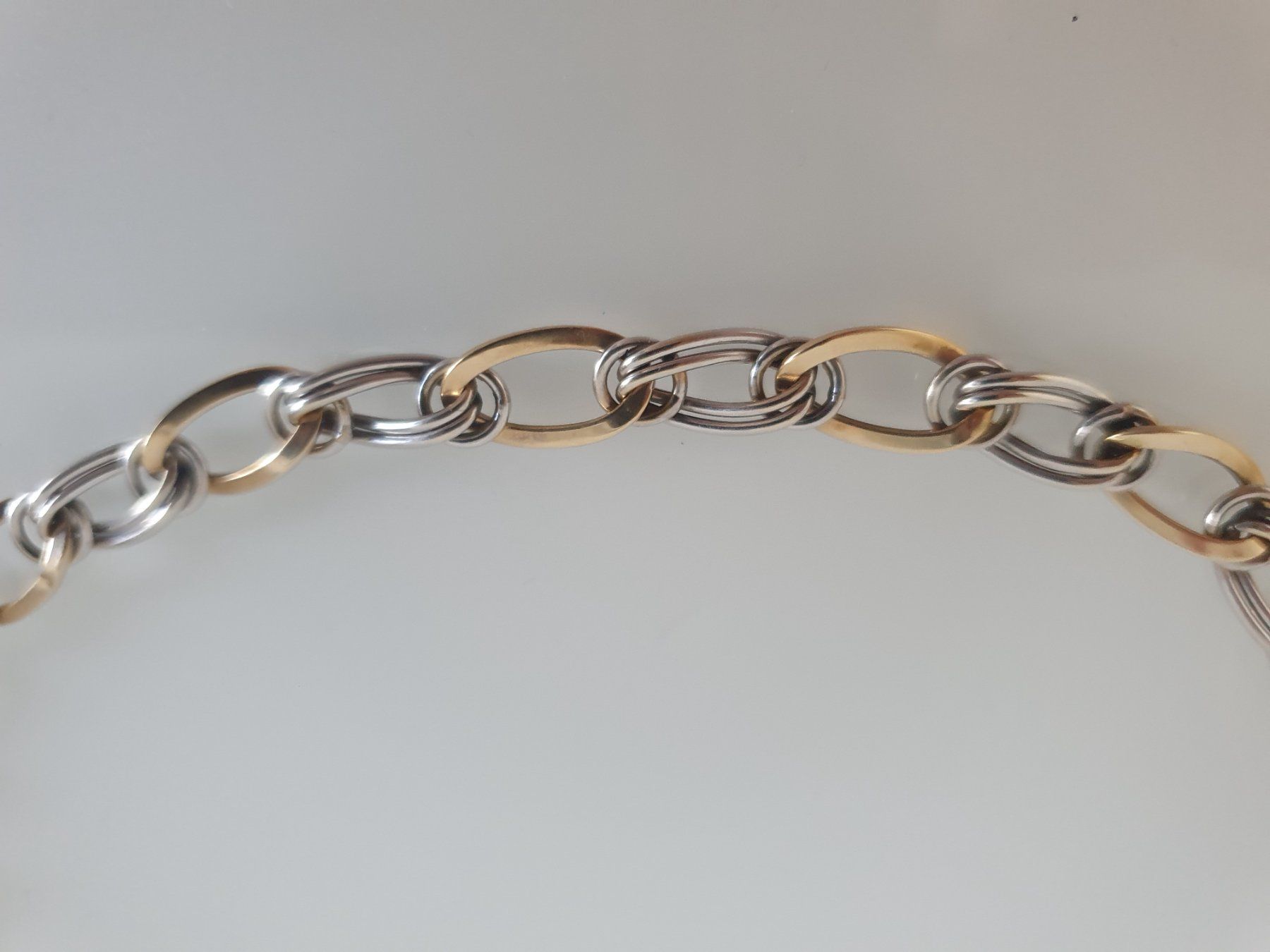Catenine: Collier bicolore or 375 – Usato da Lausanne venduto da Af2016 1