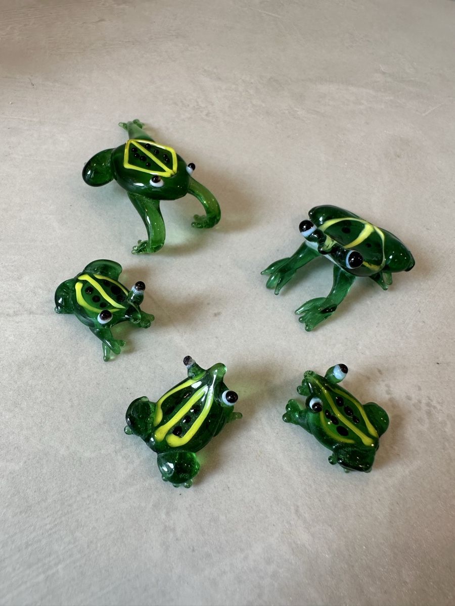 Statuette: Murano Glasfrösche – 5er Set – Nuovo (secondo la descrizione) da Nebikon venduto da Vanessa2003