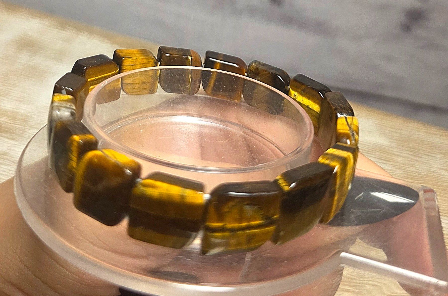 Mineralien & Heilsteine: Tigerauge Softbangle Armband – Neu und originalverpackt aus Matzingen von Shay_Crystalz 2