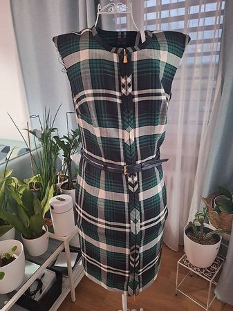 Escada Etuikleid Schurwolle & Seide