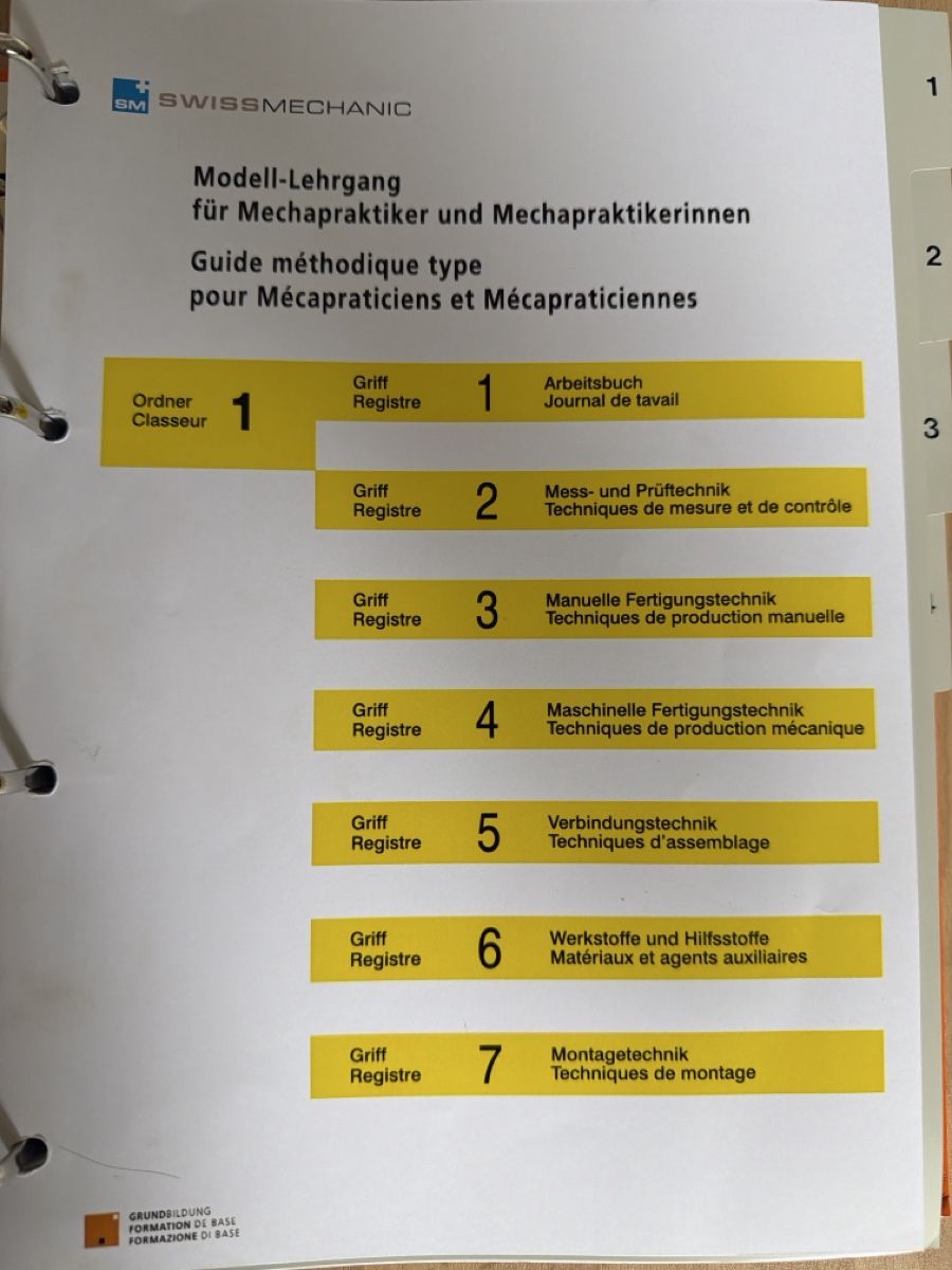Raccoglitori: Classeur Swismechanic Mécapraticien Constructeur Dessinateur – Nuovo (secondo la descrizione) da Develier venduto da CrYsls 1