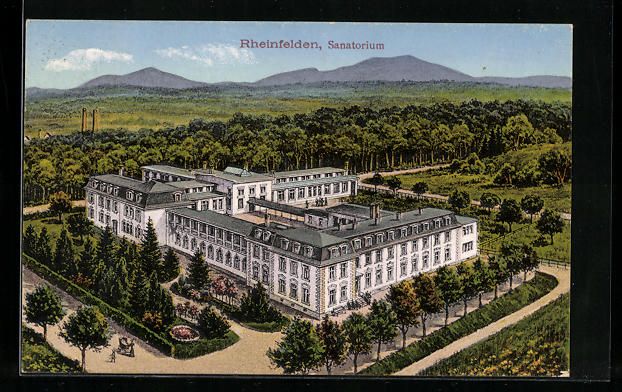 Cartoline postali: AK Rheinfelden, Sanatorium, 1925 – Usato da Berlin venduto da bartko-reher