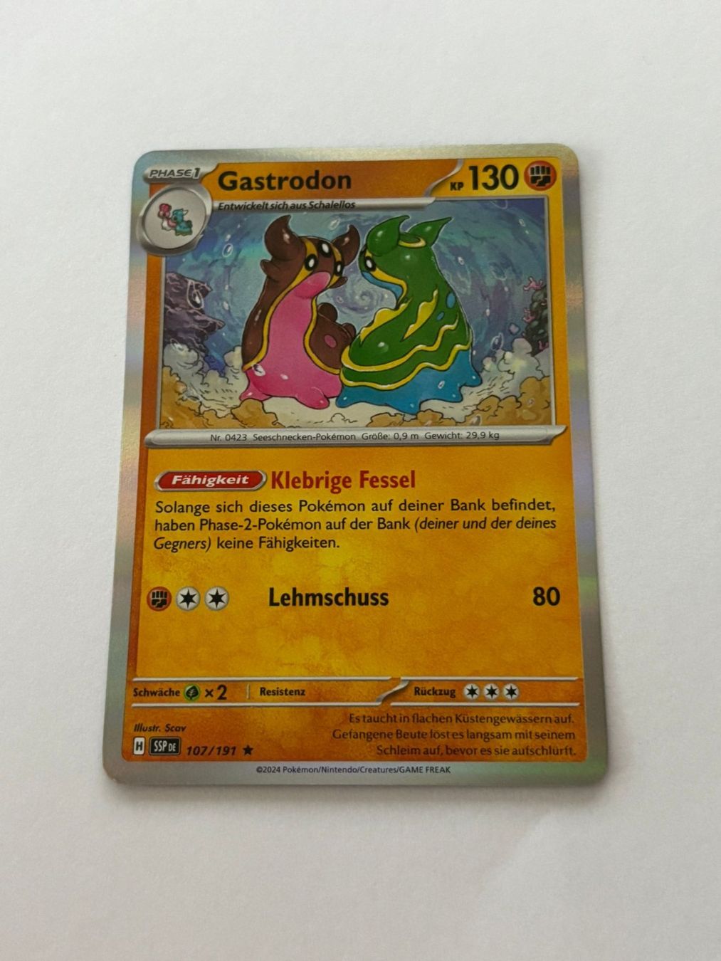 Pokémon Carte collezionabili: Pokemon-Karte Gastrodon 107/191 – Usato da Herisau venduto da Seyashop1