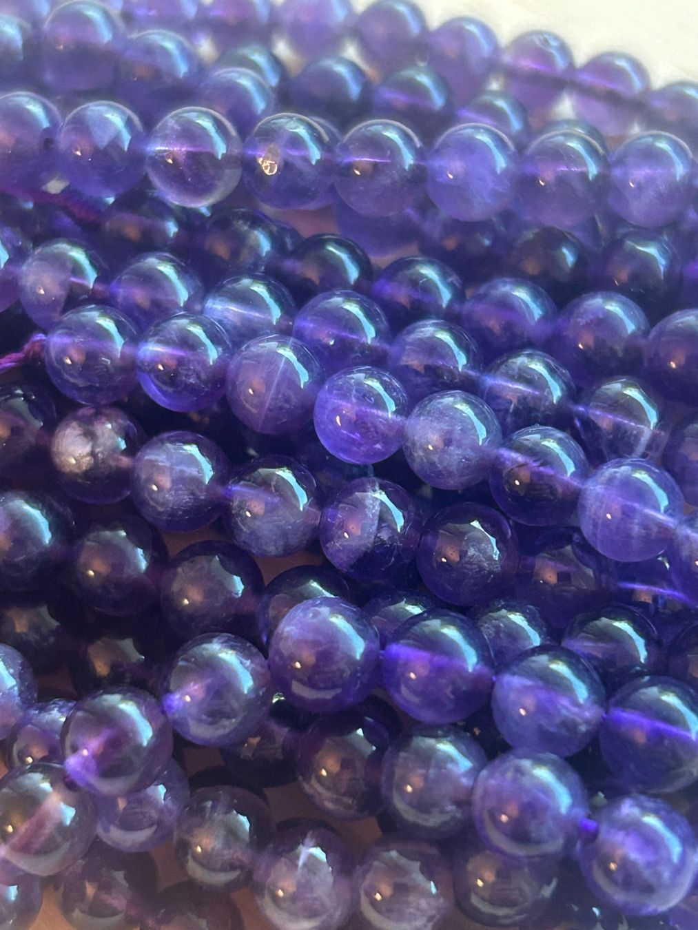 Minerali & Pietre curative: Strang echte Amethyst Level 1 beads 6 mm – Nuovo e nell'imballaggio originale da Niederrohrdorf venduto da Ytobi 1