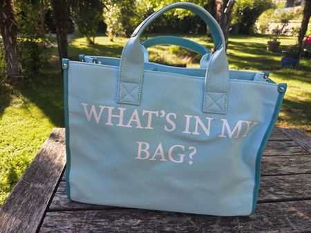 KUVÉ grosse Handtasche Türkis