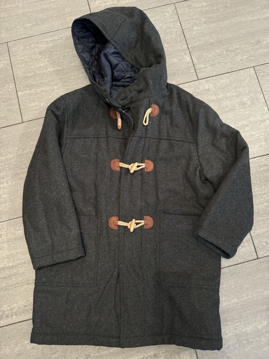 Benetton Giacche & Cappotti: Dufflecoat von Benetton - grau - Gr L – Usato da Chur venduto da quaki2010