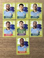 Panini Fussballsticker Uruguay 7er Set WM 2026 neuwertig