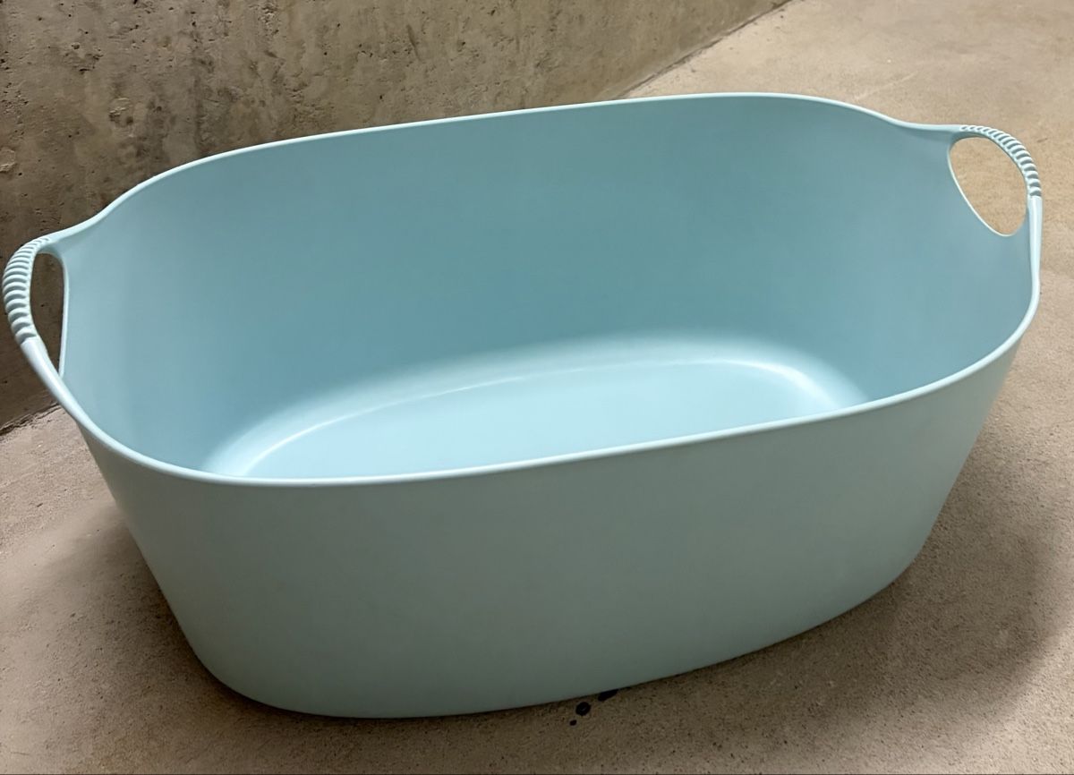 Ikea Cesti per biancheria: Wäschekorb, Blau geschlossen – Nuovo (secondo la descrizione) da Zürich venduto da ste_5rs7 1