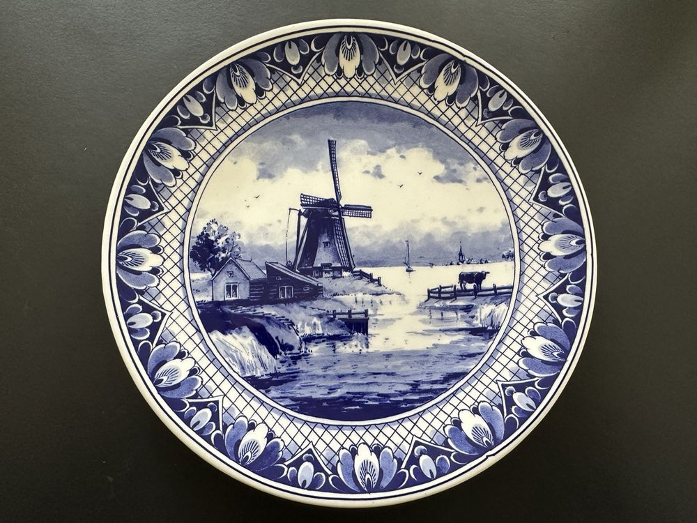 Grand plat vintage, Delfts Blauw