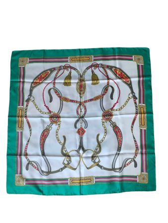 Foulard - Green / White - Gil de Losne