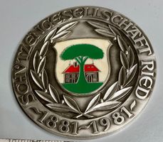 Ried bei Kerzers - Grosse Schützenmedaille in Plastic-Etui