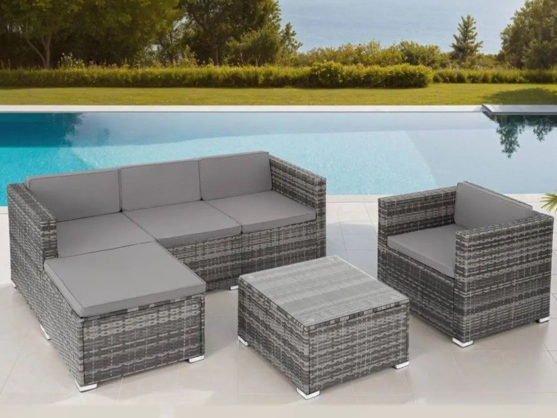 Set de table et chaises: Rattan Lounge mit Sessel Gartenmöbel Set BELVANO – Neuf avec emballage d'origine à Lachen SZ par sw3zzy 2