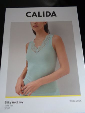 CALIDA Tank-Top aus Wolle-Seide GR.S NEU