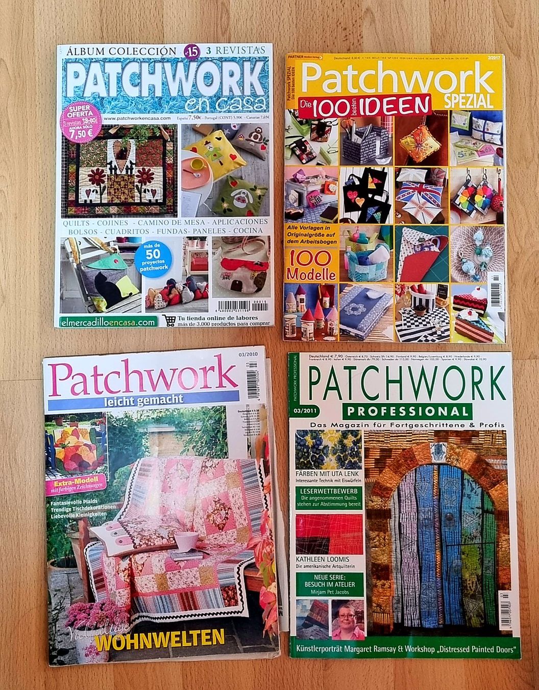 Cartamodelli: 4 Patchwork Nähmagazine mit Schnittmuster – Usato da Effretikon venduto da lenalisa63