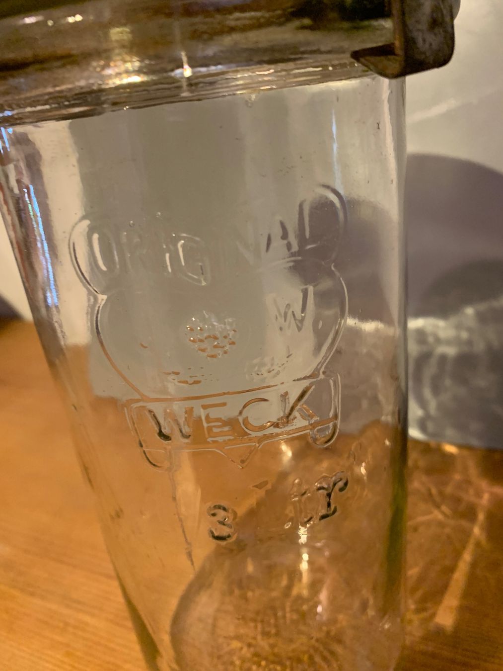 Weck Contenitori & Simili: Original Weck Einmachgläser 3 L Glasbehälter mit Deckel – Usato da Urnäsch venduto da Mafre1949 2