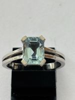Aquamarin Ring 750 Weissgold 