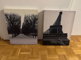 Bilder von Paris auf Leinwand