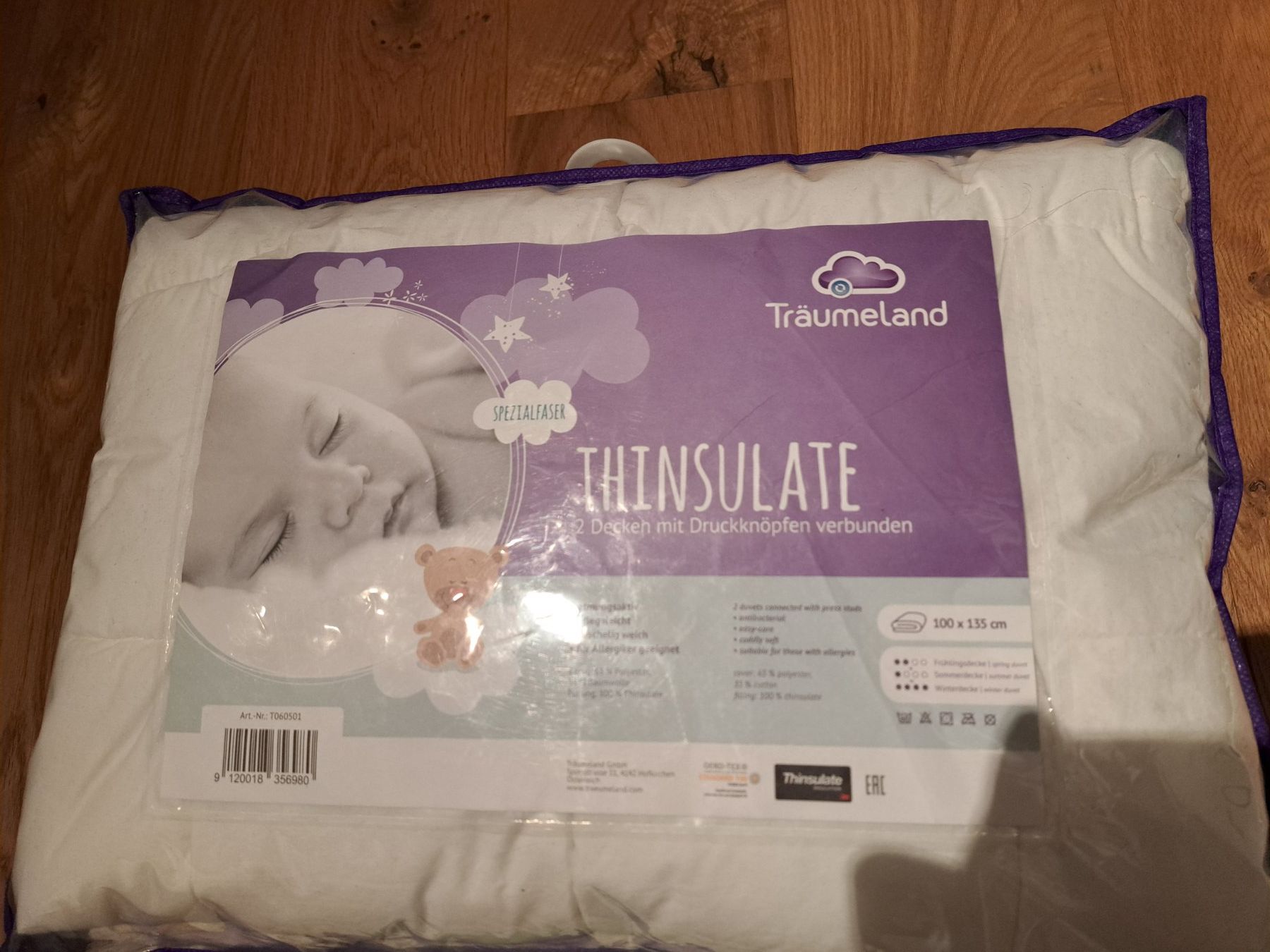 Coperte: Träumeland Kinderdecke Thinsulate 100x135 plus Bezug. – Usato da Uster venduto da RA-14 1