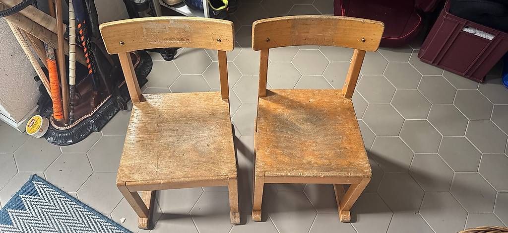 Sedie: Kindergarten Original Vintage Stühle – Usato da Weiningen ZH venduto da Fabu1892