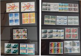 Ü. 100 Stk. Viererblocks, Blocks etc. 1998-2004, ET