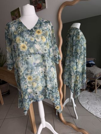 Niederberger Kleid / Tunika grün asymmetrisch 