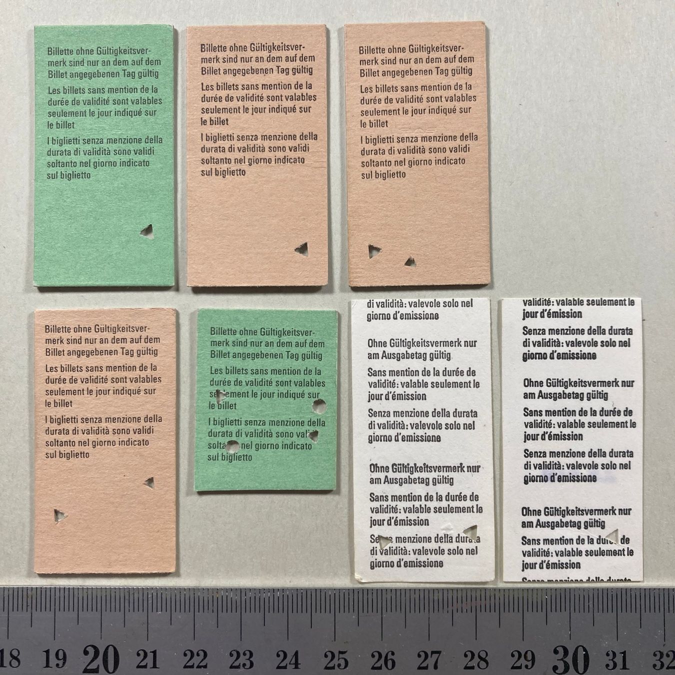 Billets: Rorschach, 7 alte Bahnbillette, SBB – D'occasion à Lenzburg par fh1 1