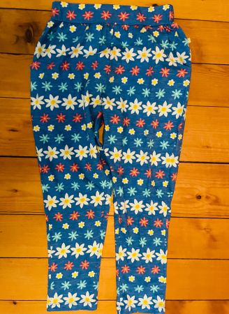 NEU Gr 116-122 Sommerhose Frugi Blumen blau 6-7 Jahre