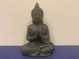 Buddha aus Fiber/Ton, ca. 49x32x22 cm