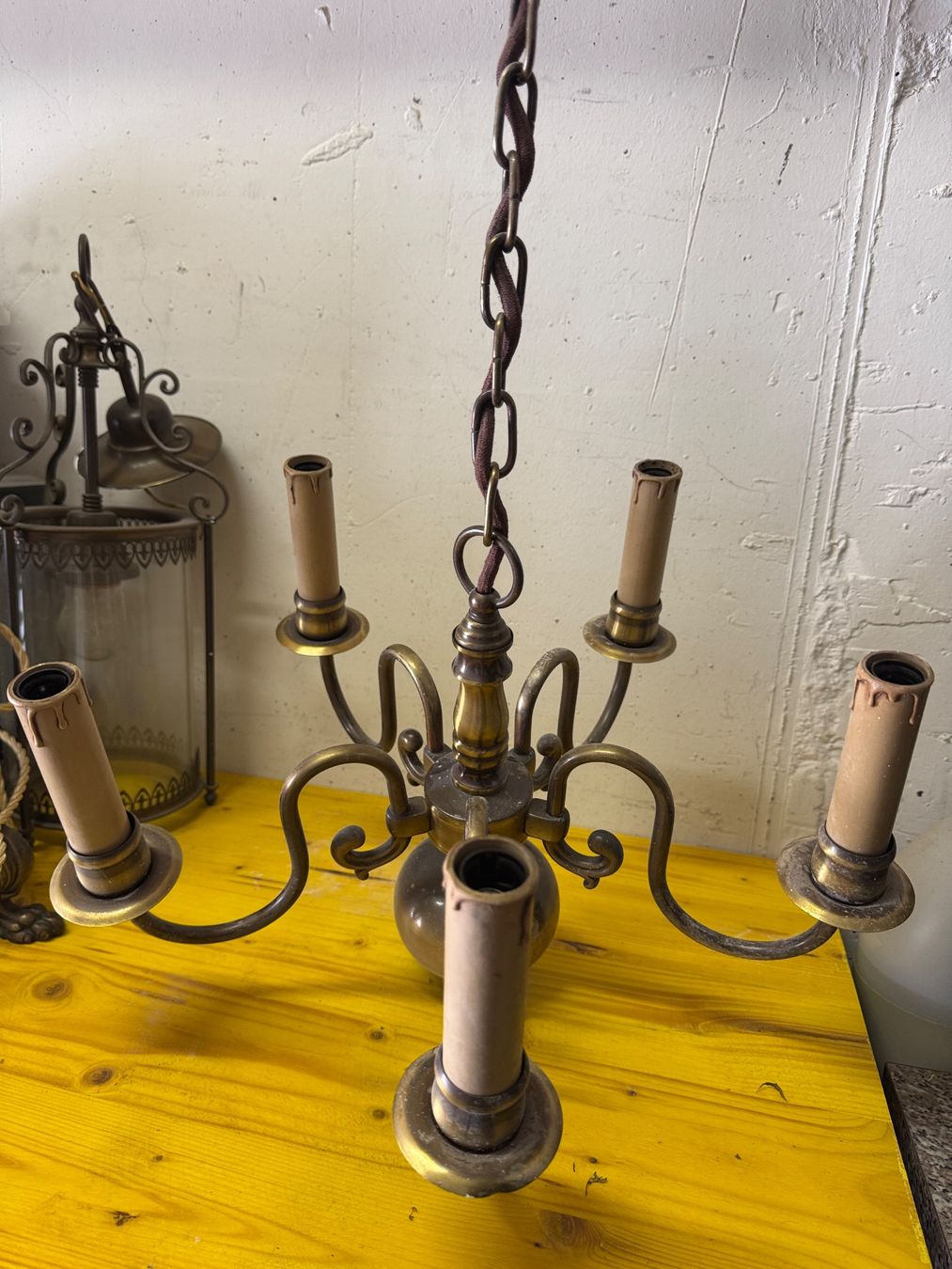 Lampade: 4 lampade antiche ottone bellissime – Usato da Castagnola venduto da cri_hc5k 2
