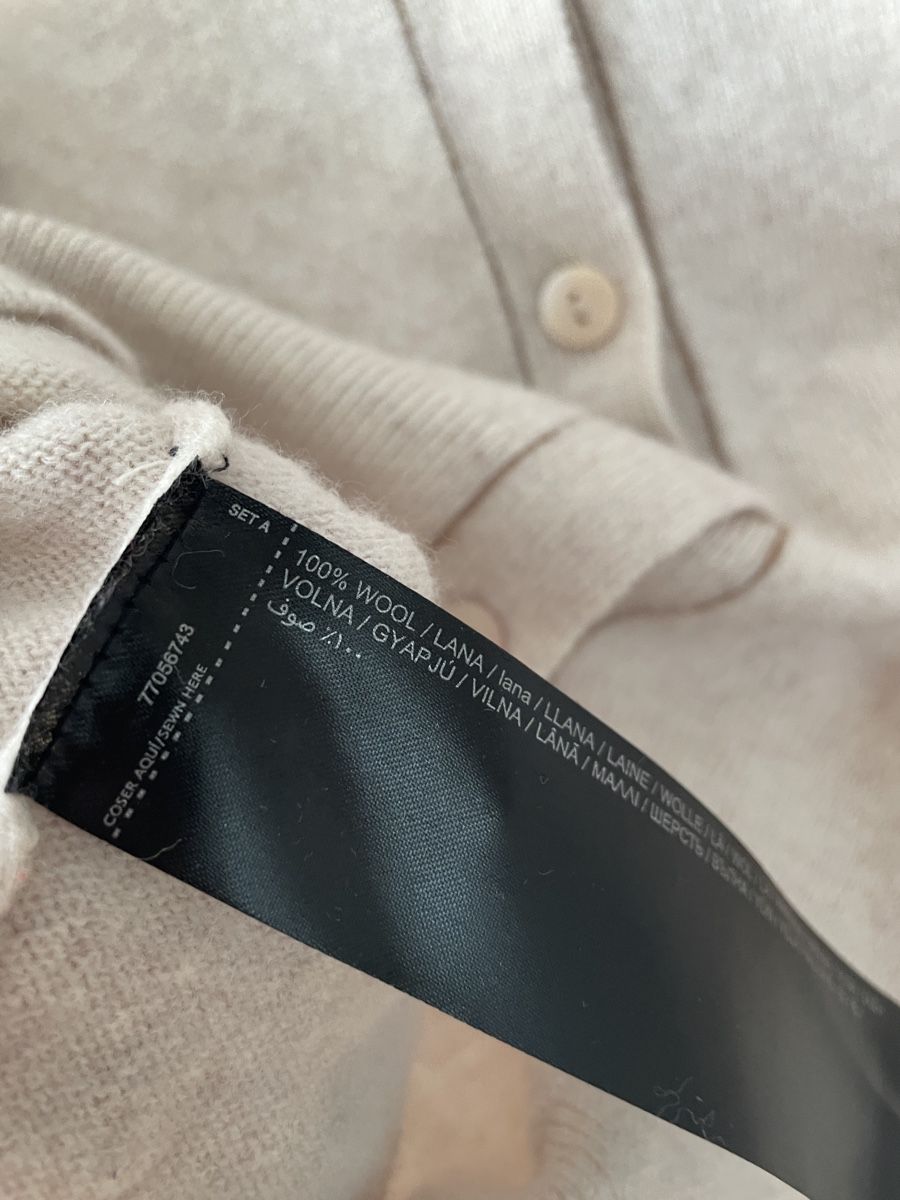 Mango Maglioni & Felpe: Mango selection beiger Cardigan wolle – Nuovo (secondo la descrizione) da Zürich venduto da M500ZH 2