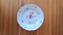 6 Meissen Teller Blumen Knaufschwerter 1850-1924 I. Wahl