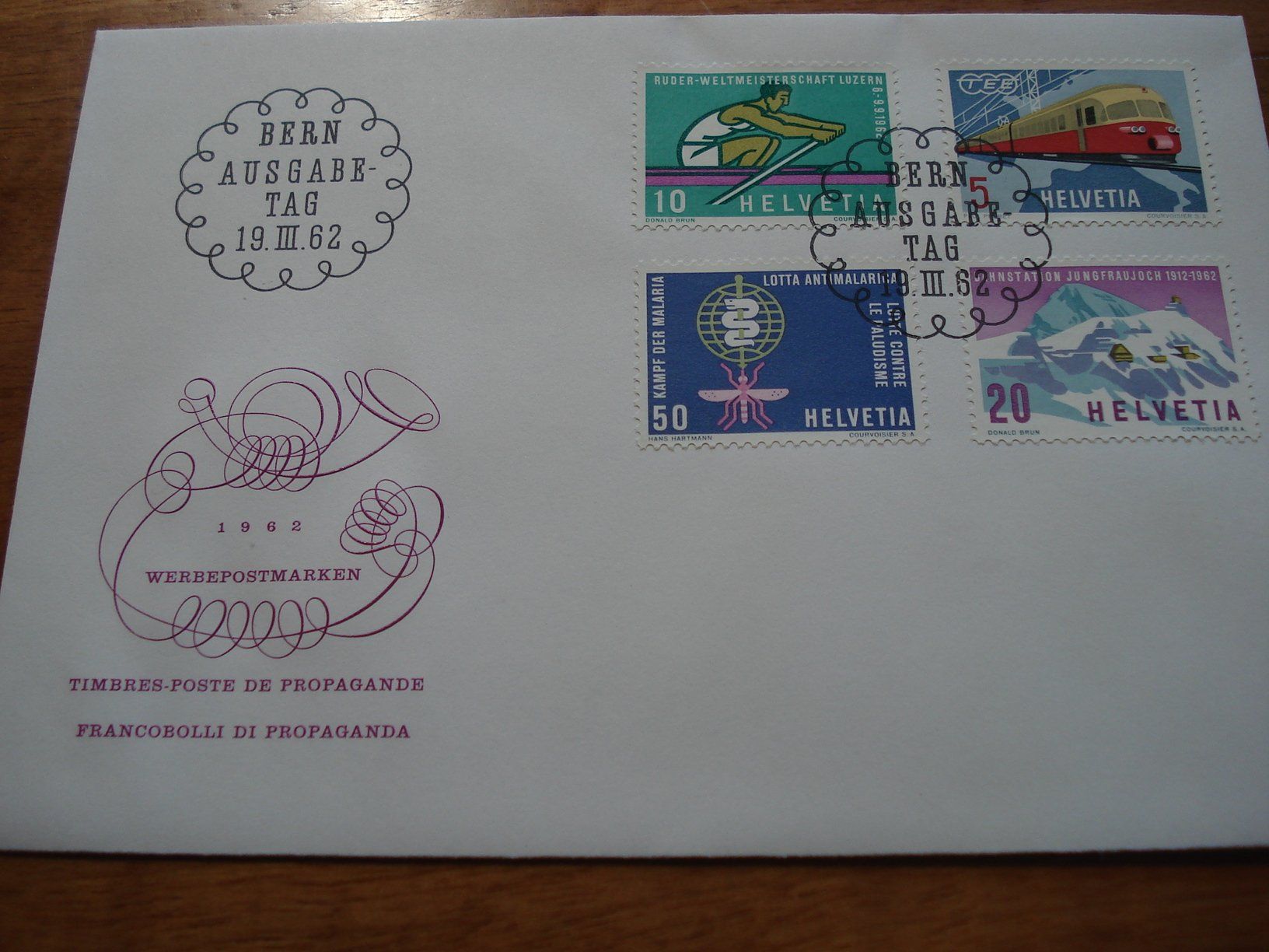 Tutti i francobolli: FDC Sondermarken 1962, ungelaufen – Usato da Niederwil AG venduto da morostahu
