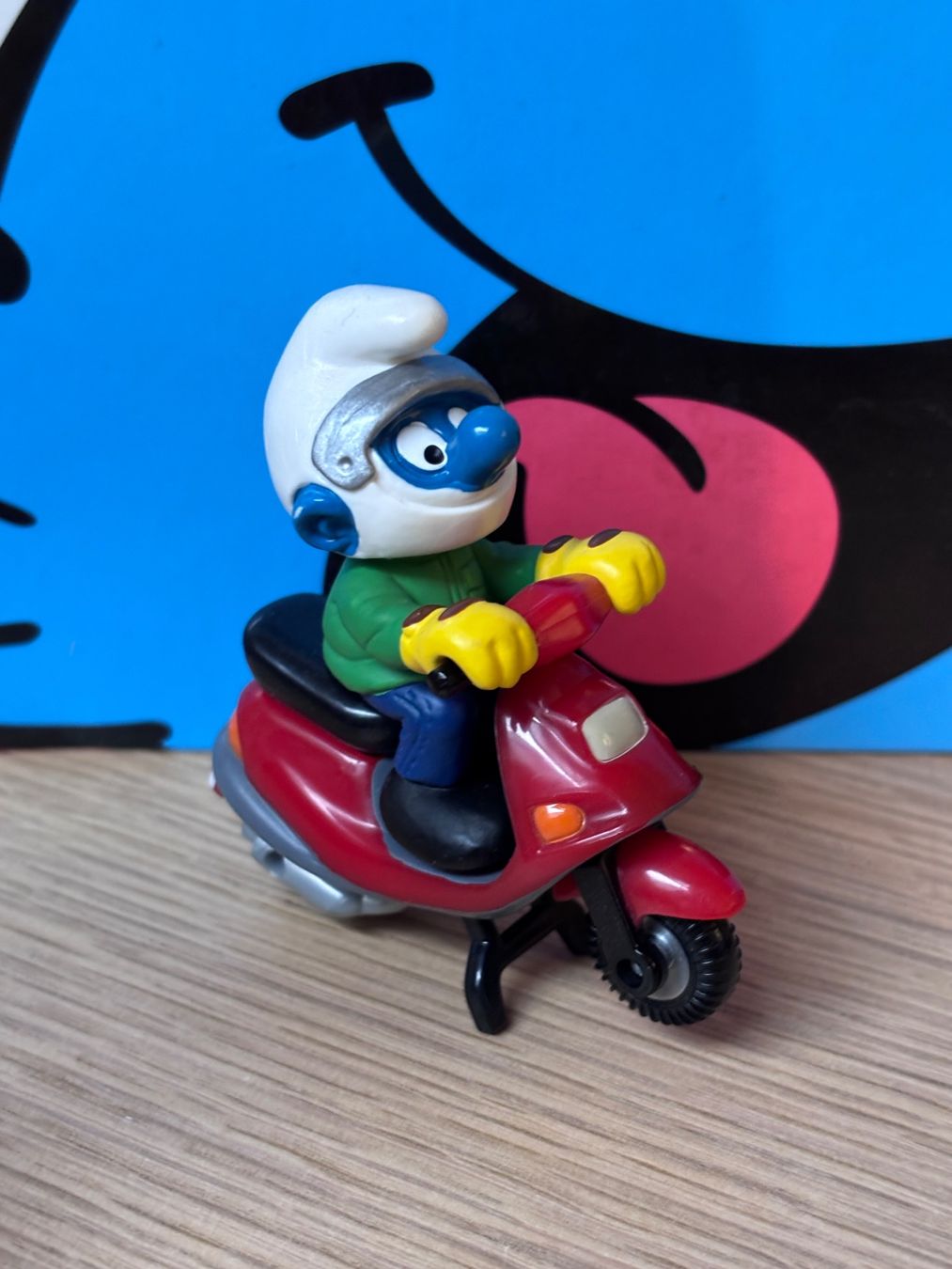 Schleich Figurines: Schlumpf auf Roller – D'occasion à Lyss par Duckszone