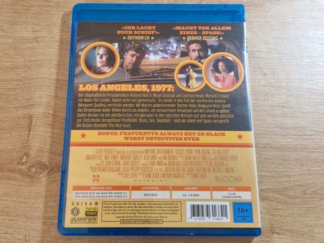 Tutti i DVDs: The Nice Guys (2016) Bluray – Usato da Pfungen venduto da Whitie 1