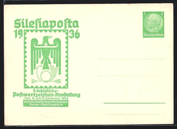 Ganzsachen: Breslau, Postwertzeichen-Ausstellung Sil – Gebraucht aus Berlin von bartko-reher