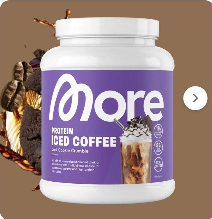 2 Stk More Protein Iced Coffee Dark Cookie Crumble Neu Neu Und 