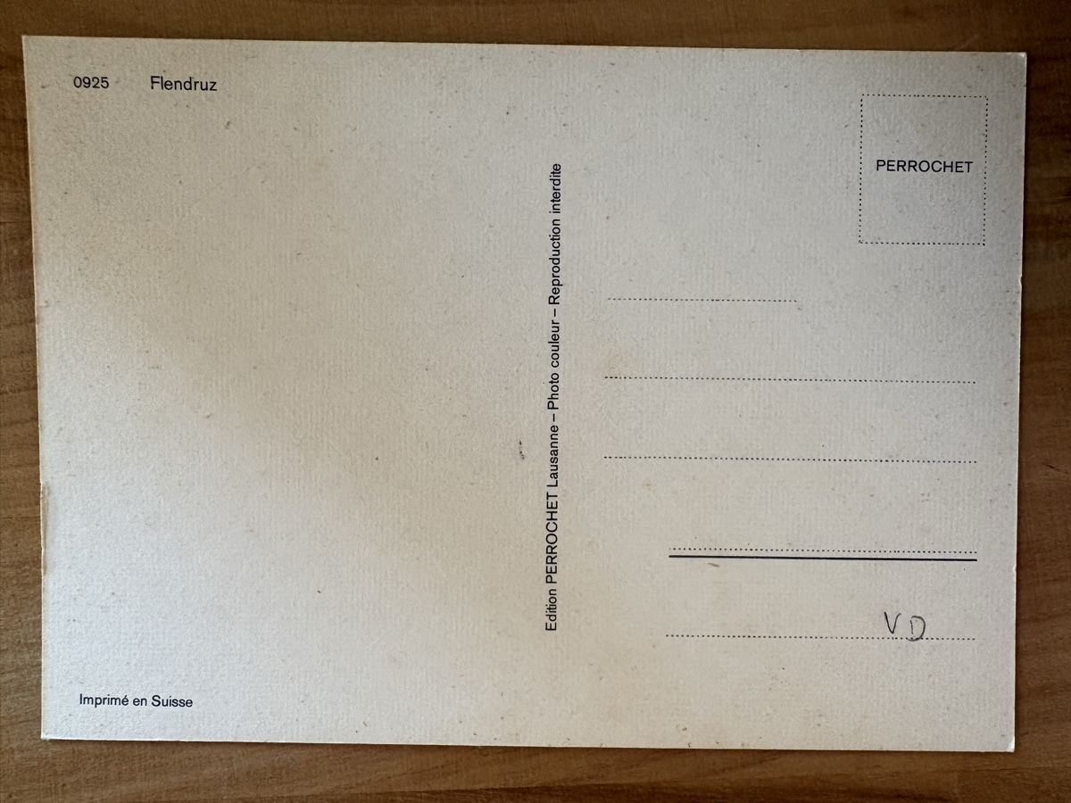 Ansichtskarten: AK von Flendruz – Gebraucht aus Rümlang von Kartenpost1 1