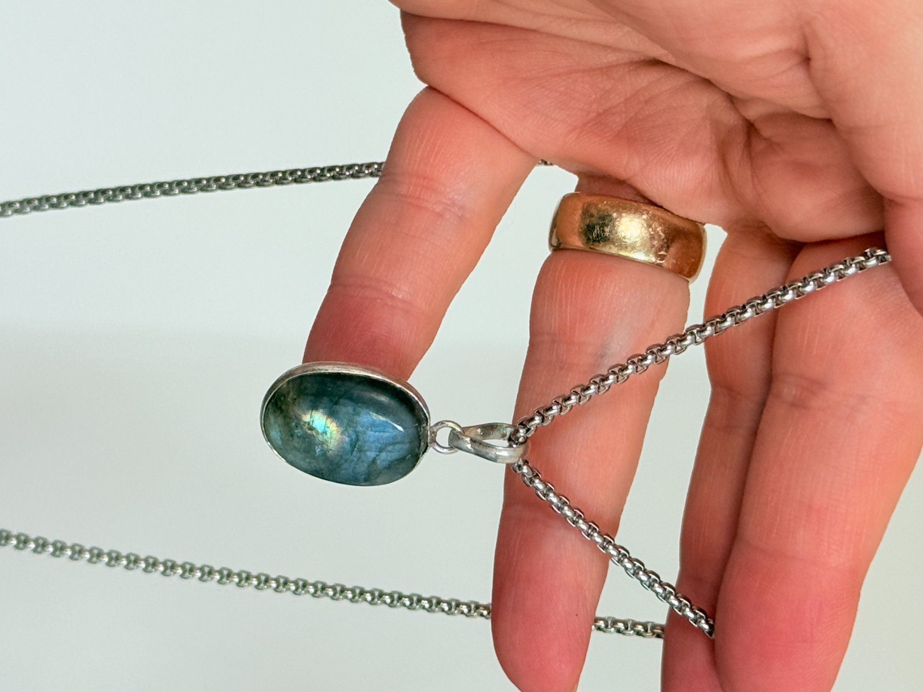 Ketten: Collier labradorite, élégant et tendance ✨ – Neu und originalverpackt aus Genève von AWWA 2