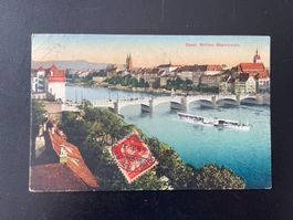 AK BS Basel, Mittlere Rheinbrücke
