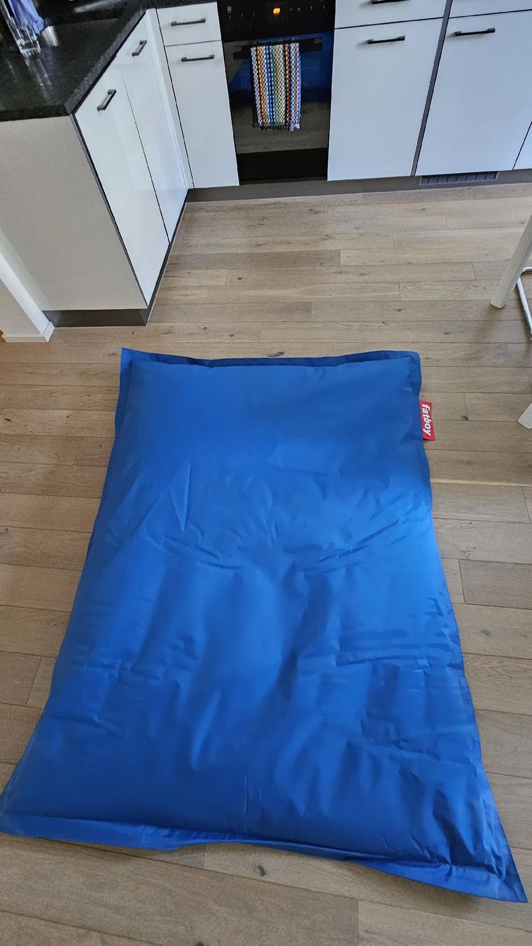 Fatboy Poltrone: Original Fatboy Sitzsack in Blau – Usato da Zürich venduto da Emendez