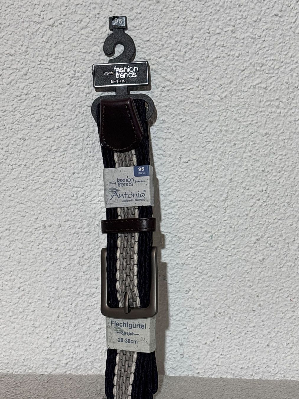 Cinture: Antonio Flechtgürtel, stretch, Grösse 95, neu, ungetragen – Nuovo e nell'imballaggio originale da Oberegg venduto da MR-shop