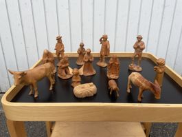 Krippenspiel Holz 60er Jahre Strässle Luzern