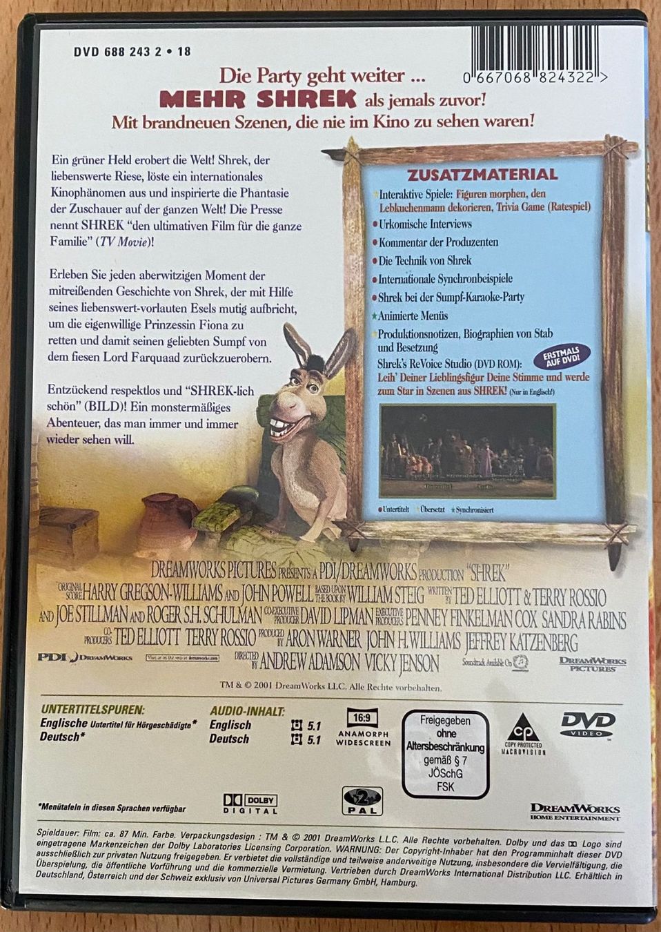 Alle DVDs: DVD - Shrek Der tollkühne Held – Gebraucht aus Winterthur von Secondhand-Family 1