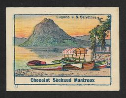 Chocolat Séchaud Montreux : LUGANO e S. SALVATORE (1920s)