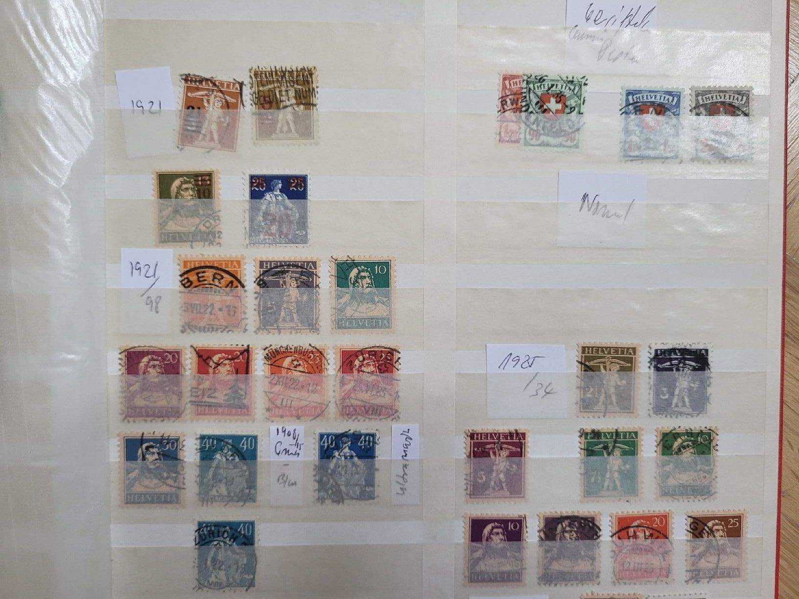 Alle Briefmarken: Kleinlot Schweiz ab 1907 – Gebraucht aus stäfa von brandy66 4