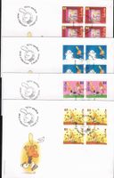 2004  FDC 4er Comics  aus ABO